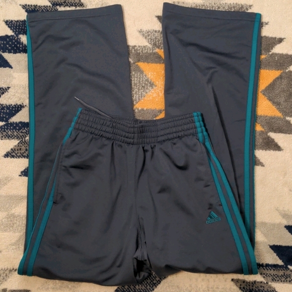 adidas Other - Adidas Warm Up Pants Teal & Gray - Classic Fit S